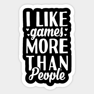 I Like Games Sticker